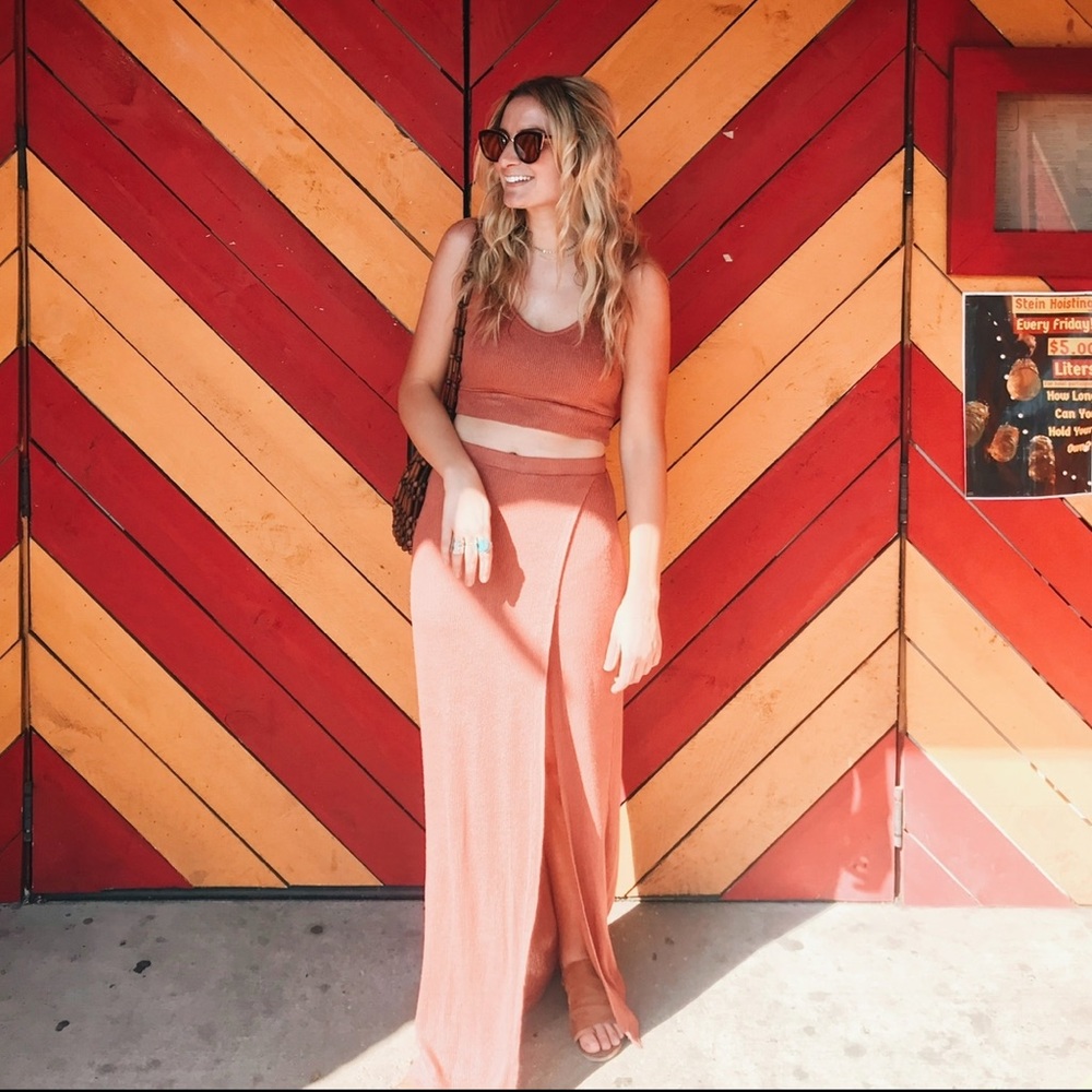 Free People Beach Ribbed Set